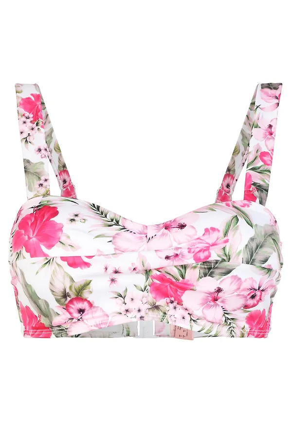 Hunkemöller Bikiniöverdel grön / rosa / rosa / vit