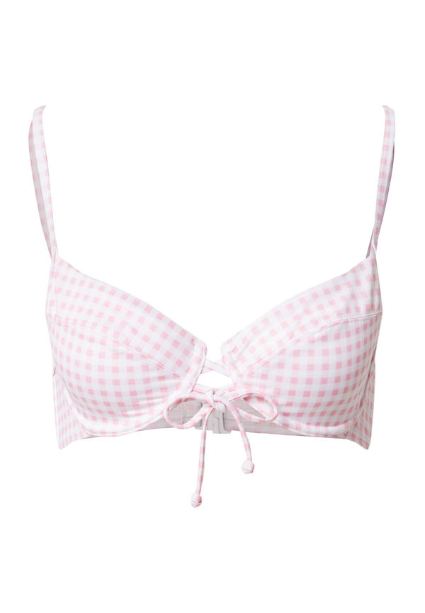 Hunkemöller Bikiniöverdel ljusrosa / vit