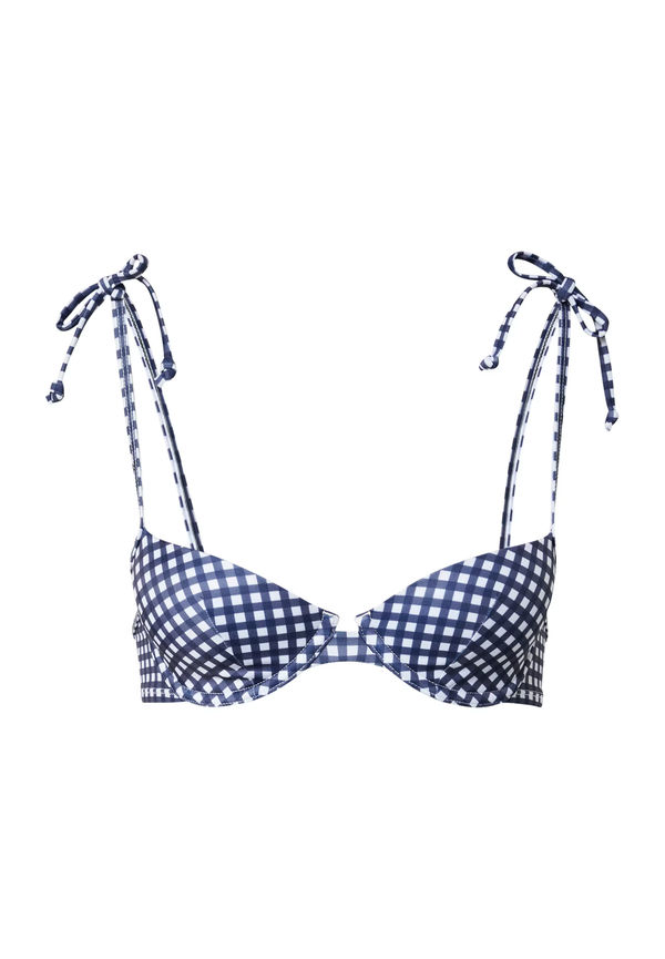 Hunkemöller Bikiniöverdel mörkblå / vit
