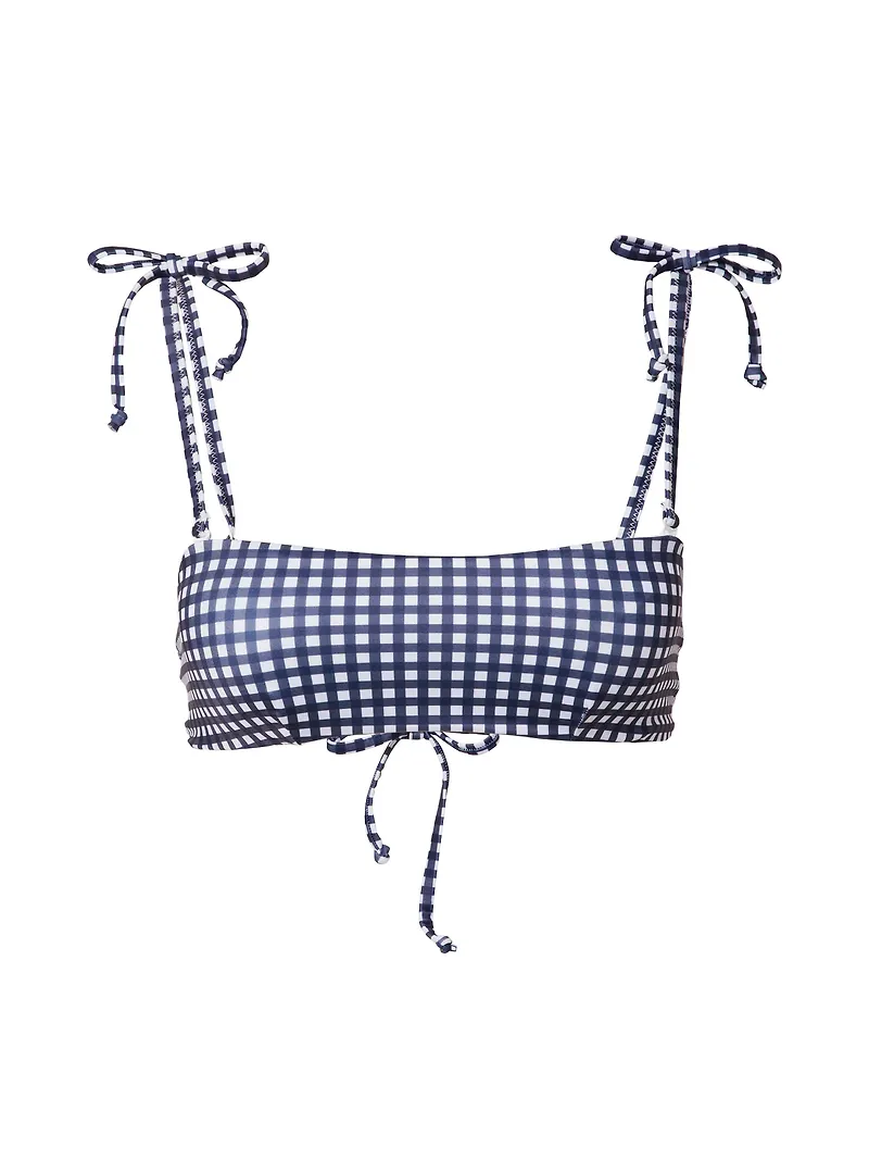 Hunkemöller Bikiniöverdel mörkblå / vit