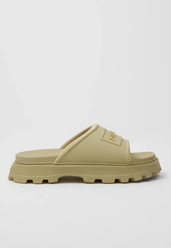 Hunter - Beige - Unisex Moulded Stacked Slider