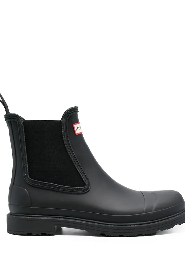 Hunter Commando Chelsea-boots - Svart