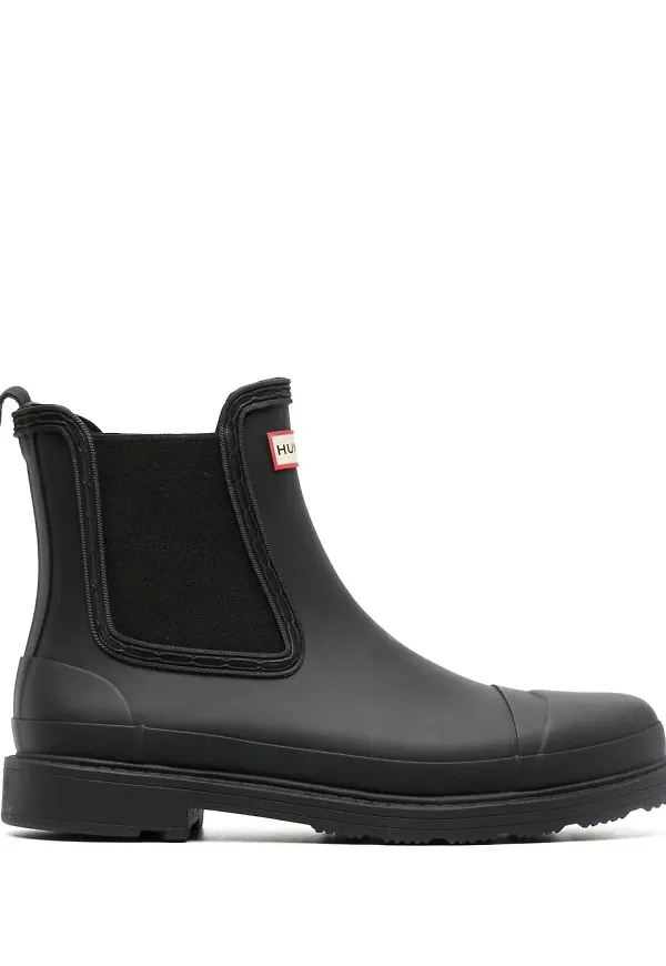 Hunter Commando Chelsea-boots - Svart