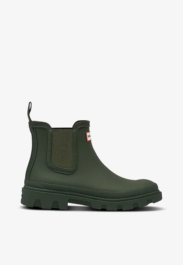 Hunter - Gummistövlar Unisex Downpour Chelsea - Grön