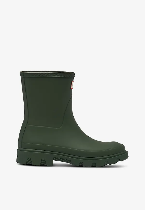 Hunter - Gummistövlar Unisex Downpour Short Boot - Grön
