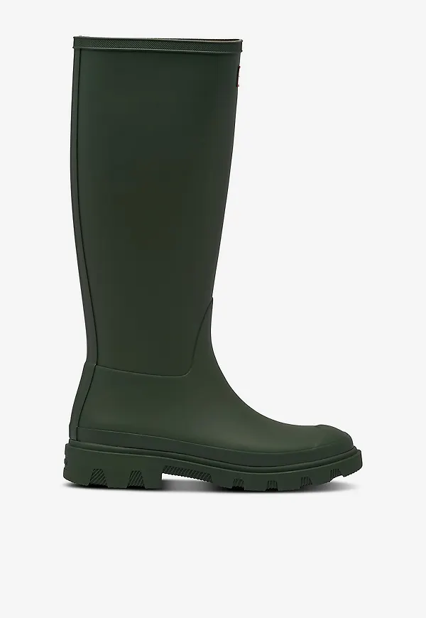 Hunter - Gummistövlar Unisex Downpour Tall Boot - Grön