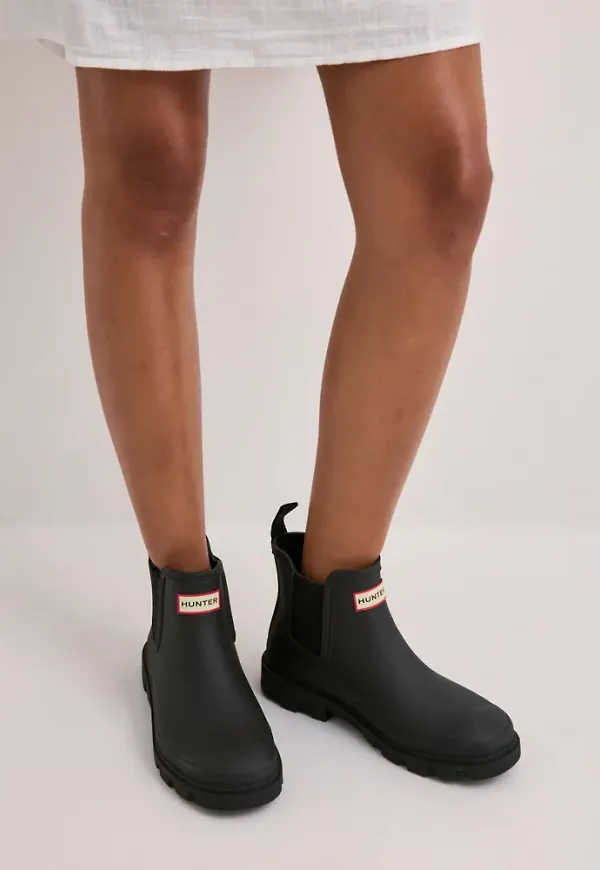 Hunter - Svart - Unisex Downpour Chelsea