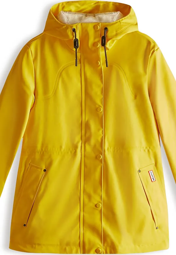 HUNTER Women's Lightweight Rubberised Jacket Yellow