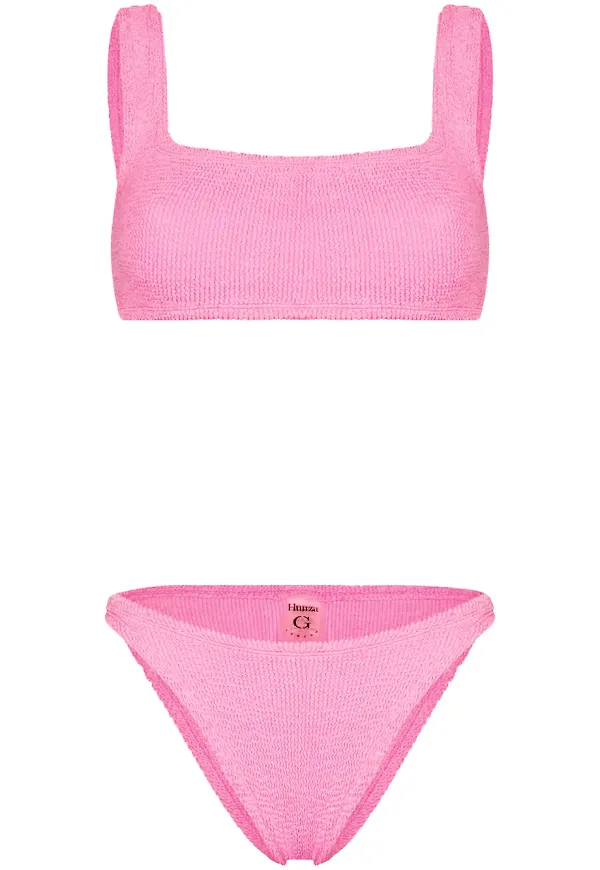 Hunza G Xandra skrynklad bikini - Rosa