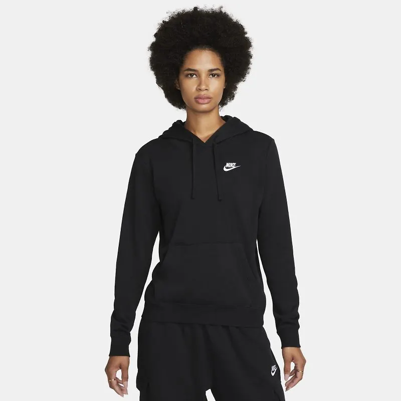 Huvtröja Nike Sportswear Club Fleece för kvinnor - Svart