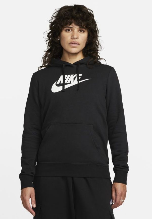 Huvtröja Nike Sportswear Club Fleece med logga för kvinnor - Svart