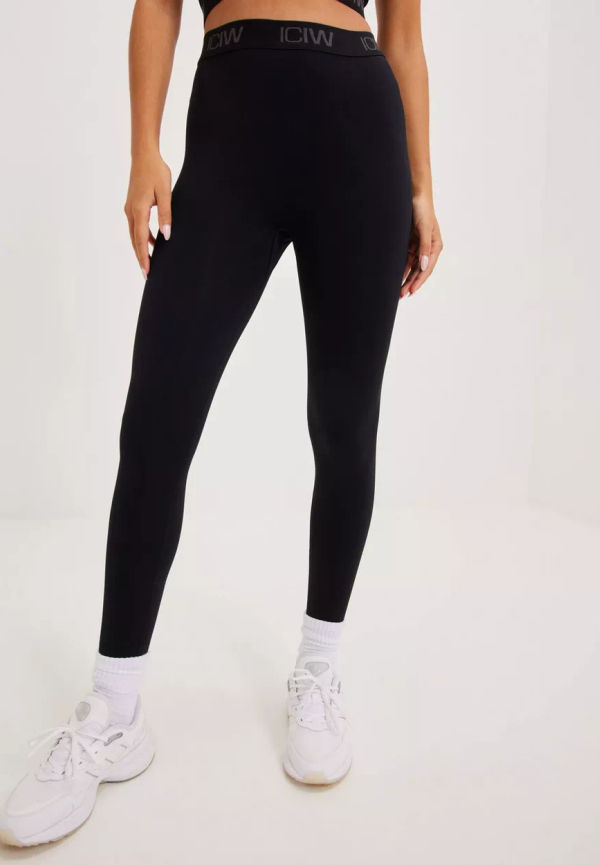 ICANIWILL - Träningstights - Black - Define Seamless Logo Scrunch Tights - Träningskläder - Training Tights