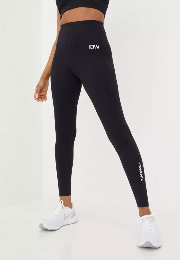 ICANIWILL - Träningstights - Black - Scrunch Tights - Träningskläder - Training Tights