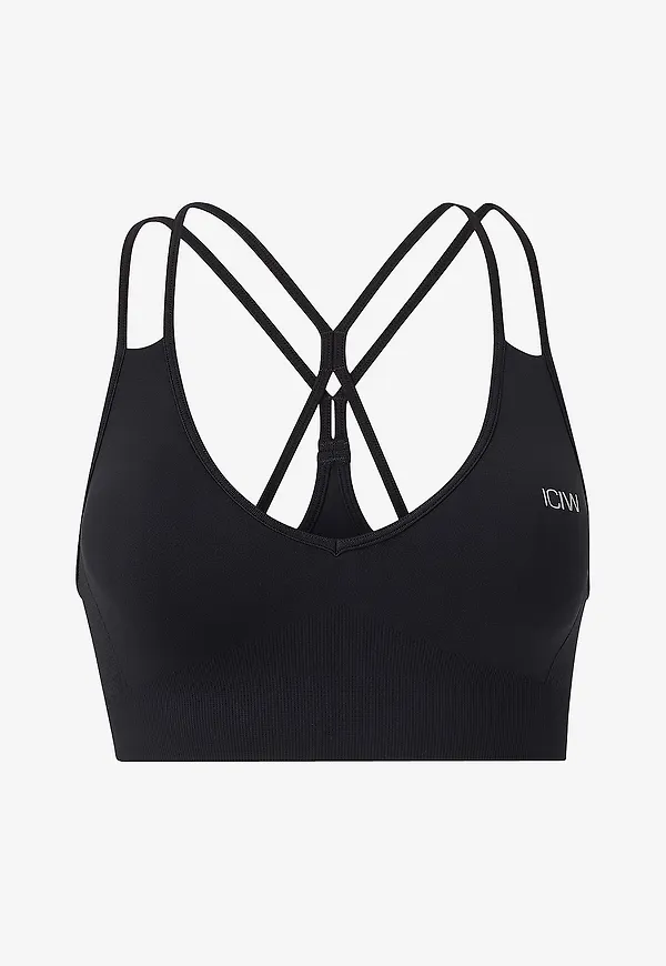 ICANIWILL - Sport-bh Define Seamless V-neck Sports Bra - Svart