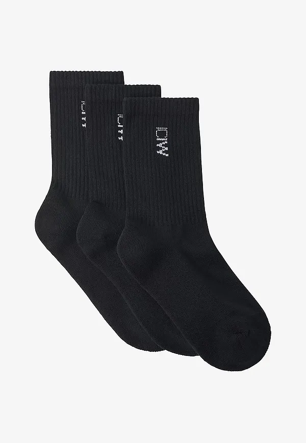 ICANIWILL - Träningsstrumpor Training Socks 3-pack - Svart
