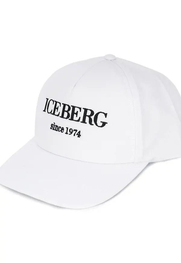 Iceberg basebollkeps med broderad logotyp - Vit