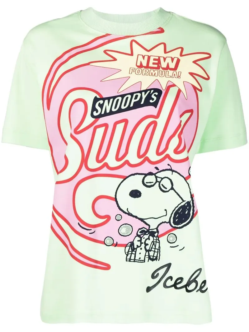 Iceberg t-shirt med grafiskt tryck - Grön