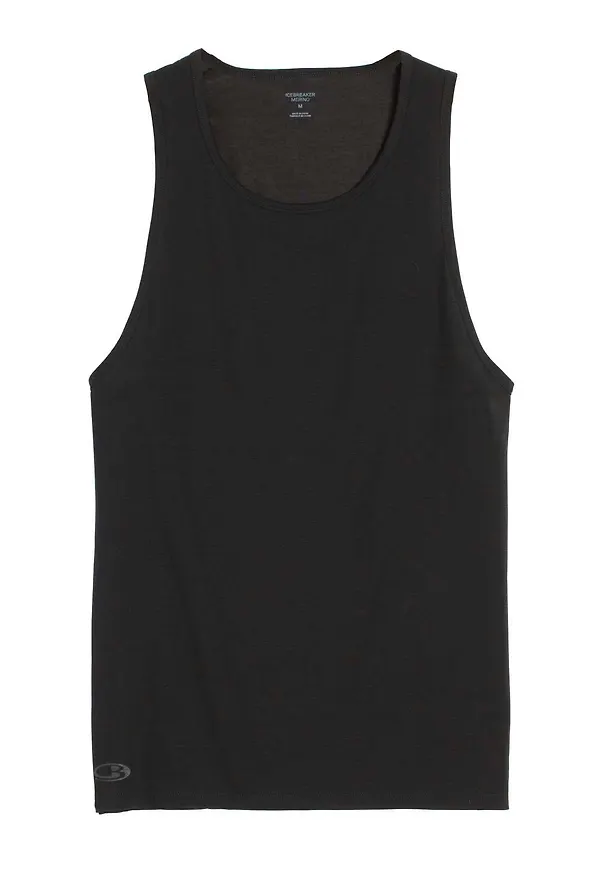 Icebreaker Men's Anatomica Tank Black