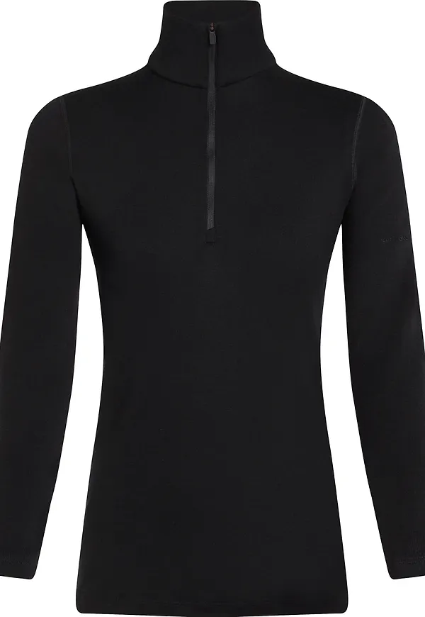 Icebreaker Women's 260 Tech Longsleeve Half Zip Black
