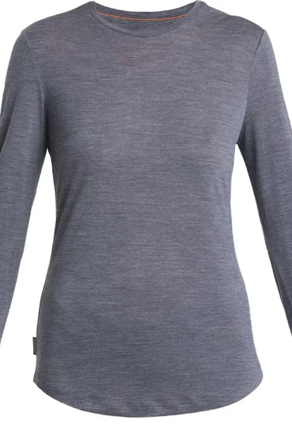 Icebreaker Women's Merino 125 Cool-Lite Sphere III Long Sleeve Tee Midnight Navy Heather