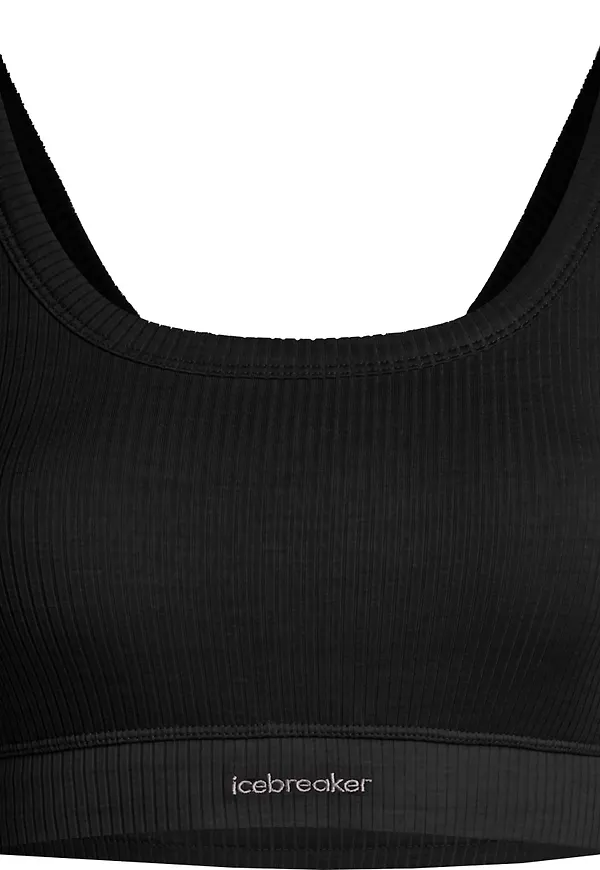 Icebreaker Women's Merino Rib Lotus Bra Black