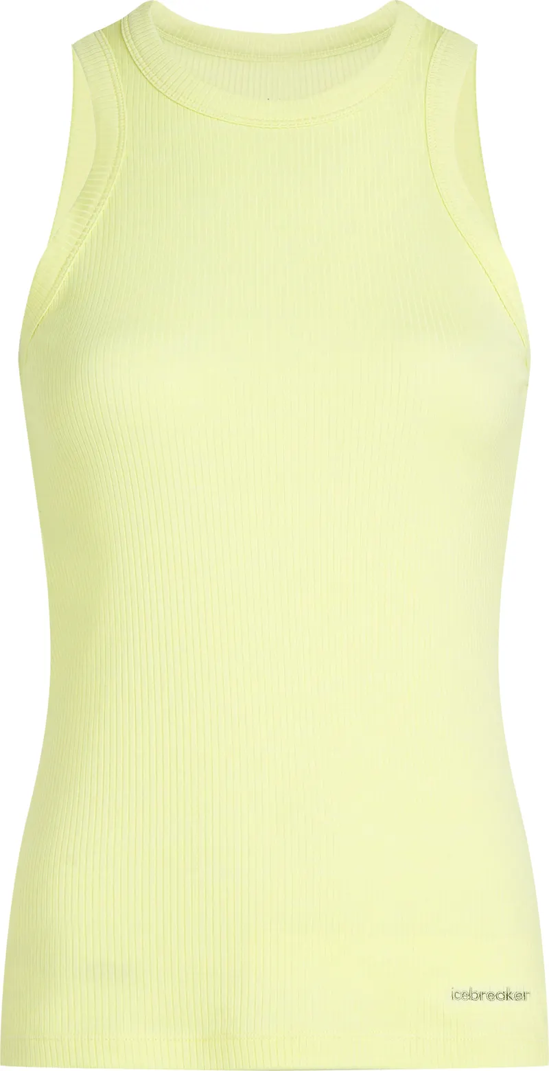 Icebreaker Women's Merino Rib Lotus Tank Citrine