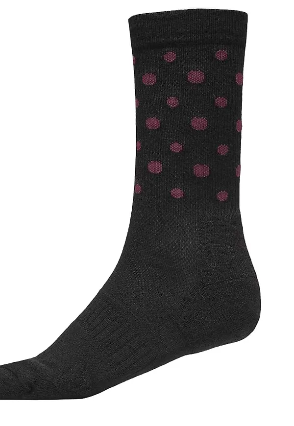 Icebug Active Merino Sock Spots Black/Hibiscus