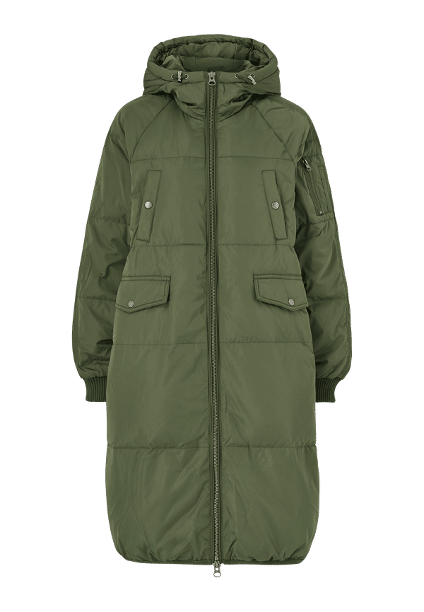 ICHI - Dunkappa ihBunala Down Jacket - Grön