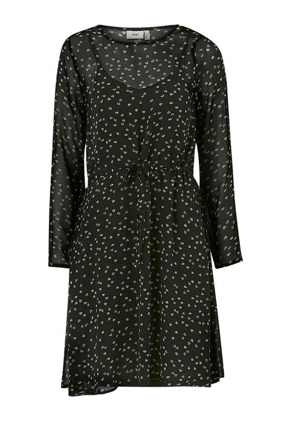 ICHI - Klänning ihBetty Dress - Svart