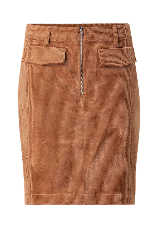 ICHI - Manchesterkjol ihIlla Skirt - Brun