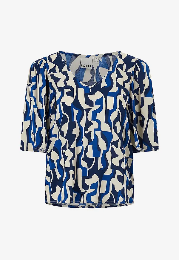 ICHI - Blus ihVera SS24 - Blå