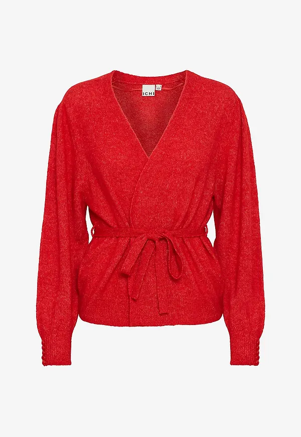 ICHI - Cardigan ihKamara Ca12 - Röd