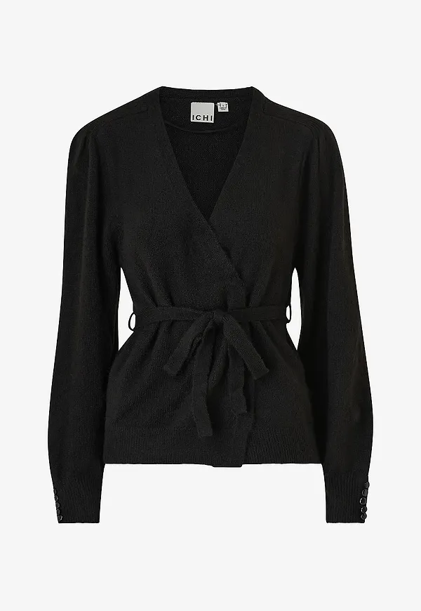 ICHI - Cardigan ihKamara Ca12 - Svart