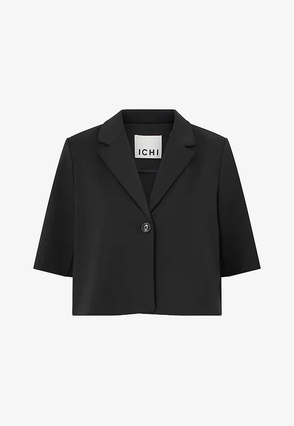 ICHI - Kavaj ihKate Sus Cropped BL - Svart