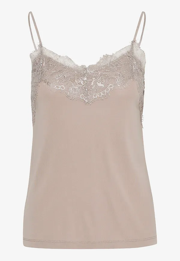 ICHI - Linne ihLike Top - Beige