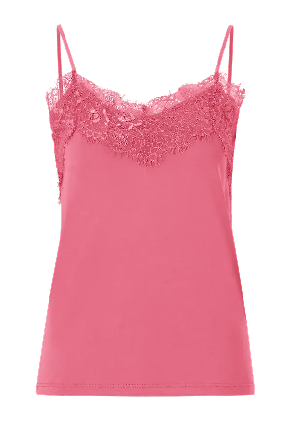 ICHI - Linne ihLike Top - Röd - 44