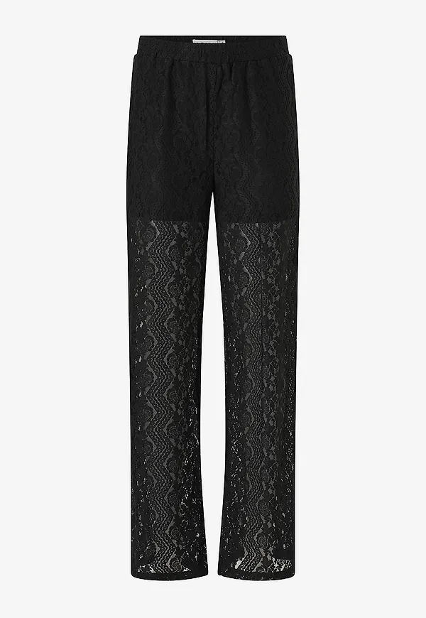 ICHI - Spetsbyxor ihStipa Trousers - Svart