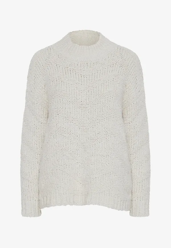 ICHI - Tröja ihAdeline LS - Vit
