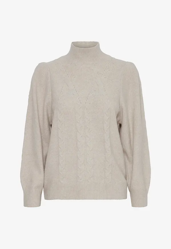 ICHI - Tröja ihBaine Ls2 - Beige