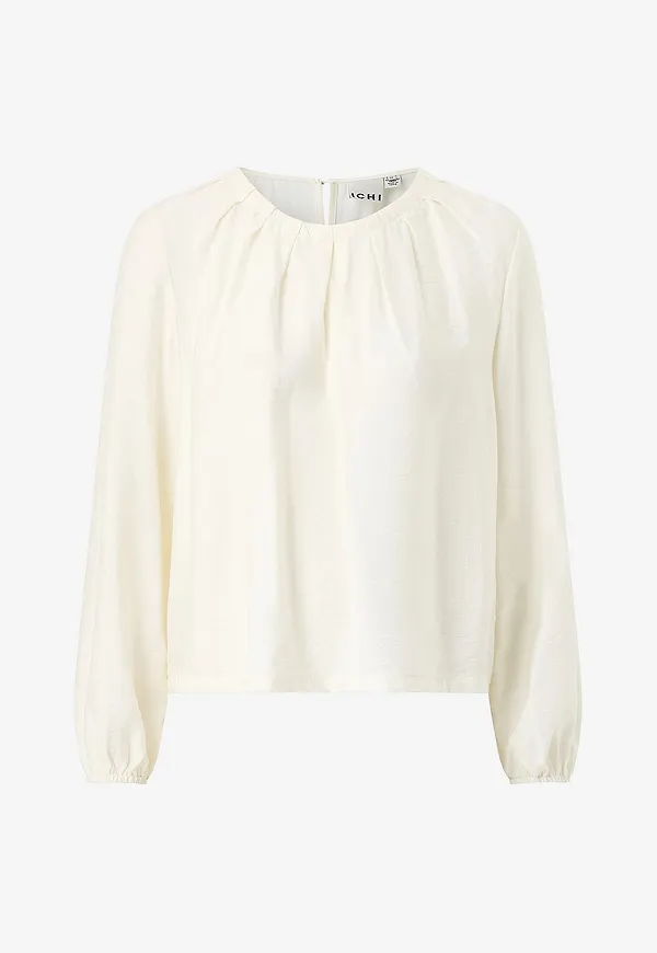 ICHI - Blus Ihimelda Ls2 - Vit