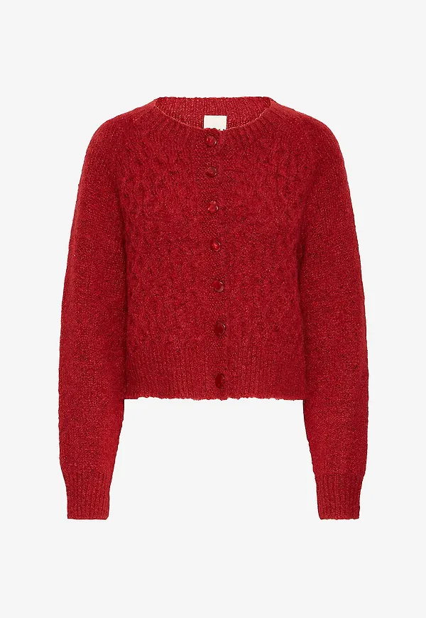 ICHI - Cardigan ihBelablue Ca2 - Röd