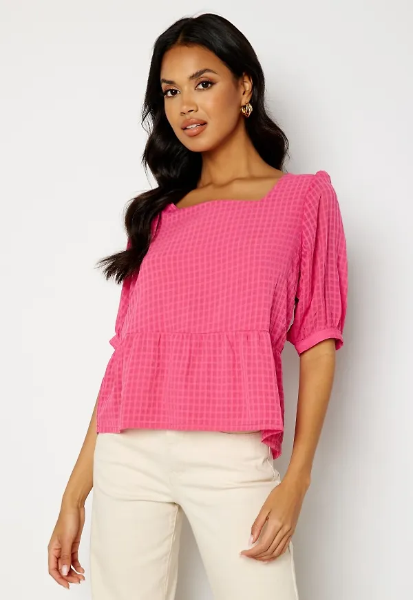 ICHI Fidda Blouse Shocking Pink 40