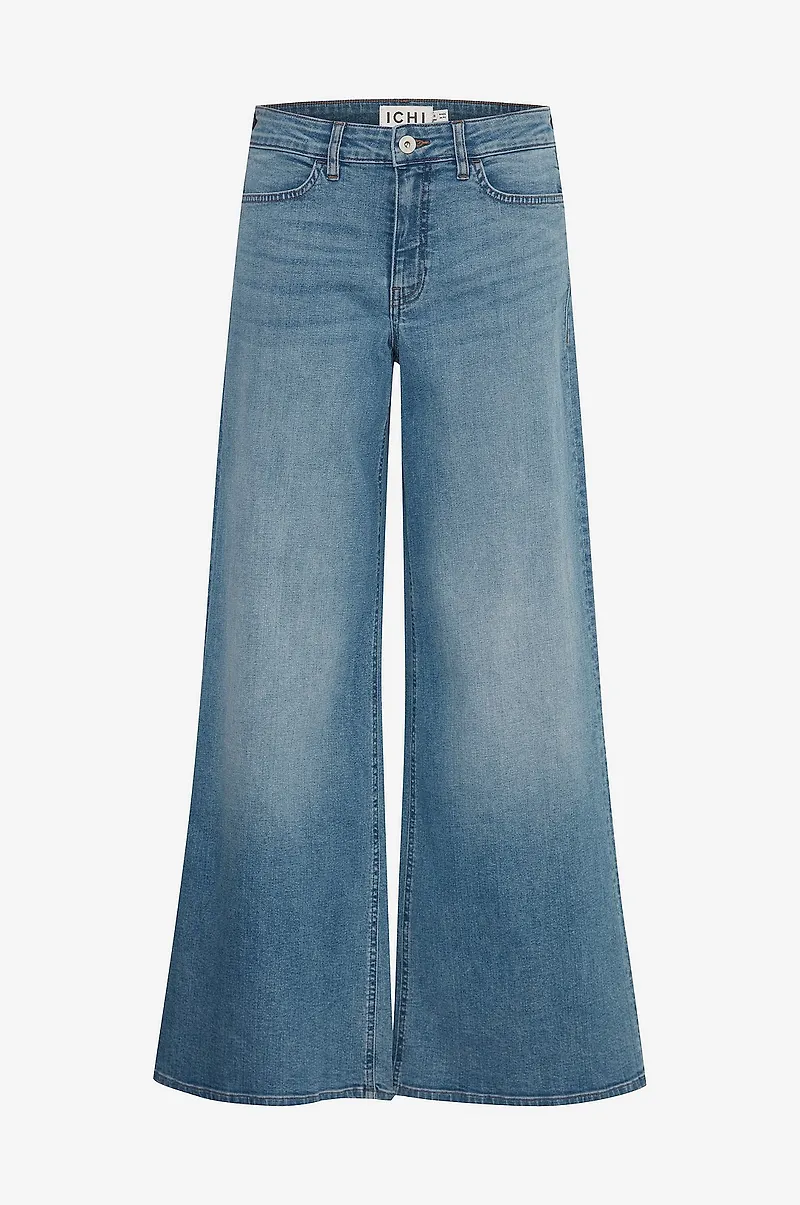 ICHI - Jeans ihTwiggy Wide - Blå