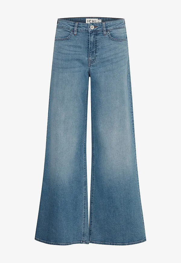ICHI - Jeans ihTwiggy Wide - Blå