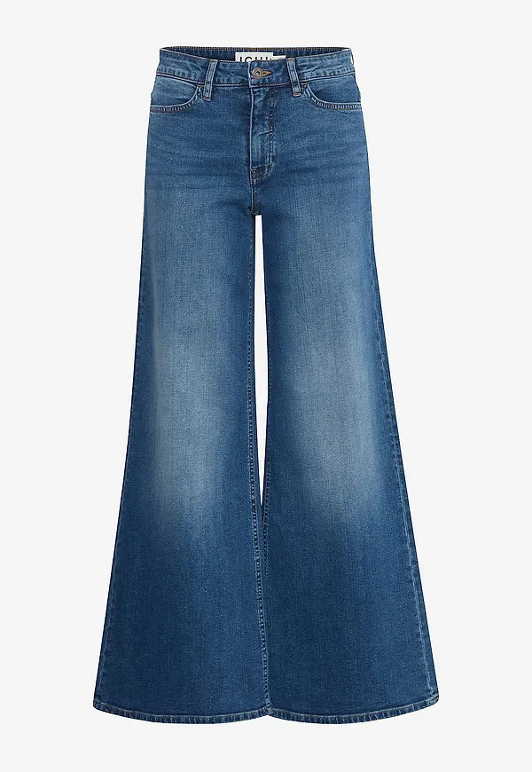 ICHI - Jeans ihTwiggy Wide - Blå