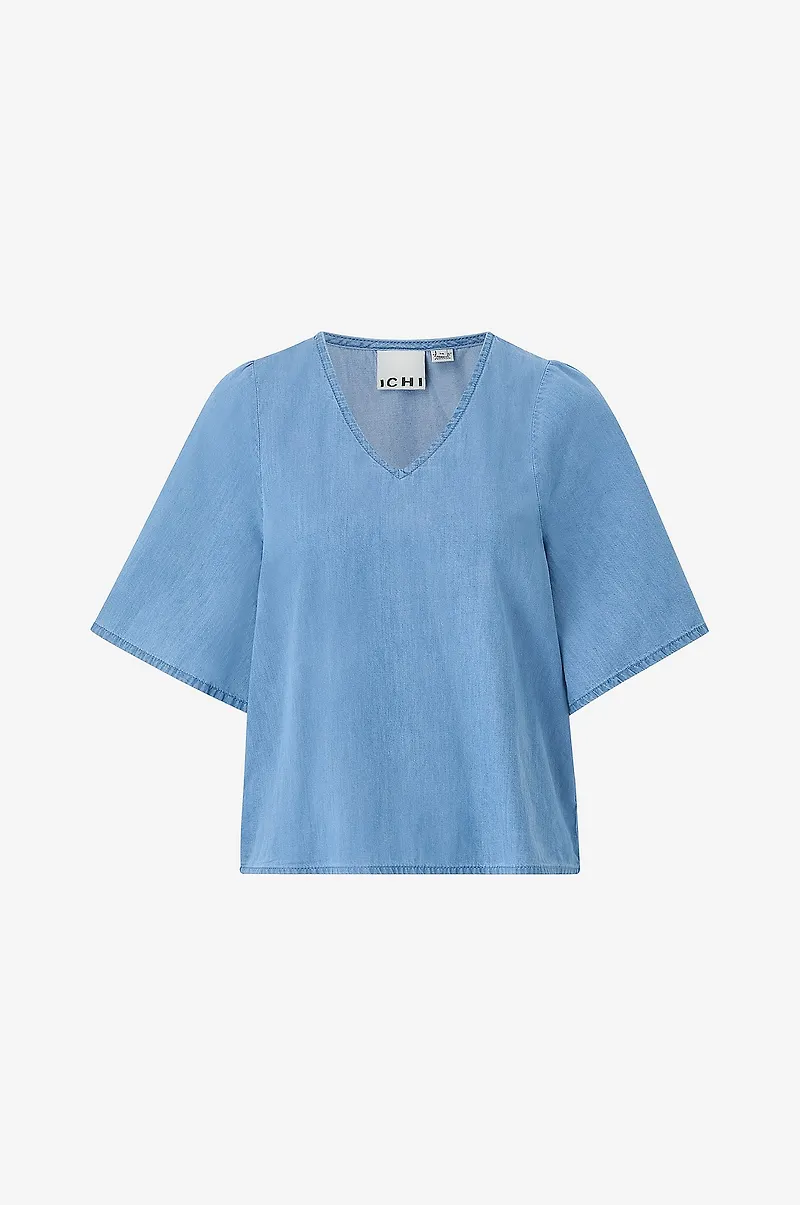 ICHI - Jeansblus ihBarcy Zabby MS - Blå