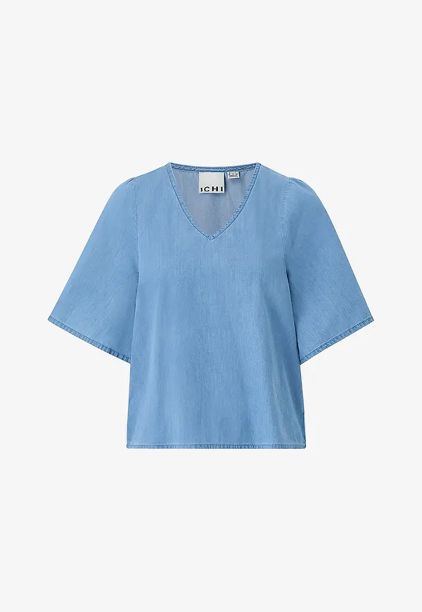 ICHI - Jeansblus ihBarcy Zabby MS - Blå