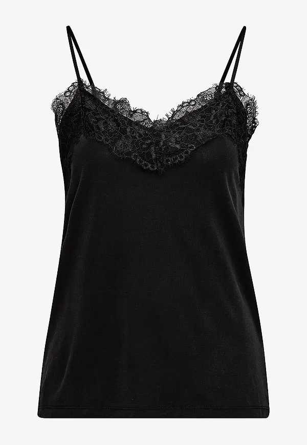 ICHI - Linne ihLike Top - Svart