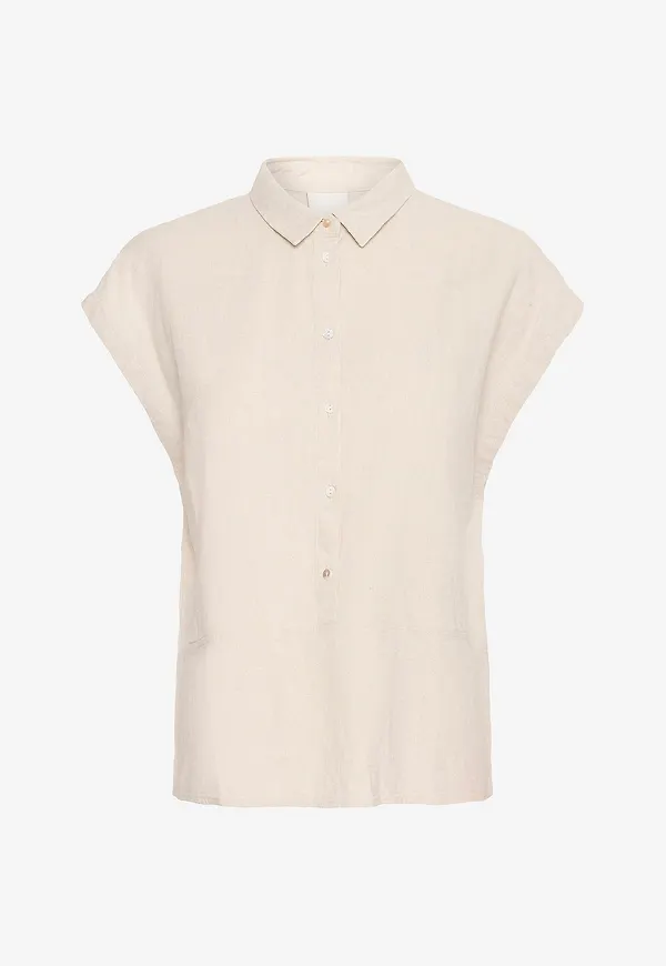 ICHI - Linneblus ihLinno Sh3 - Beige