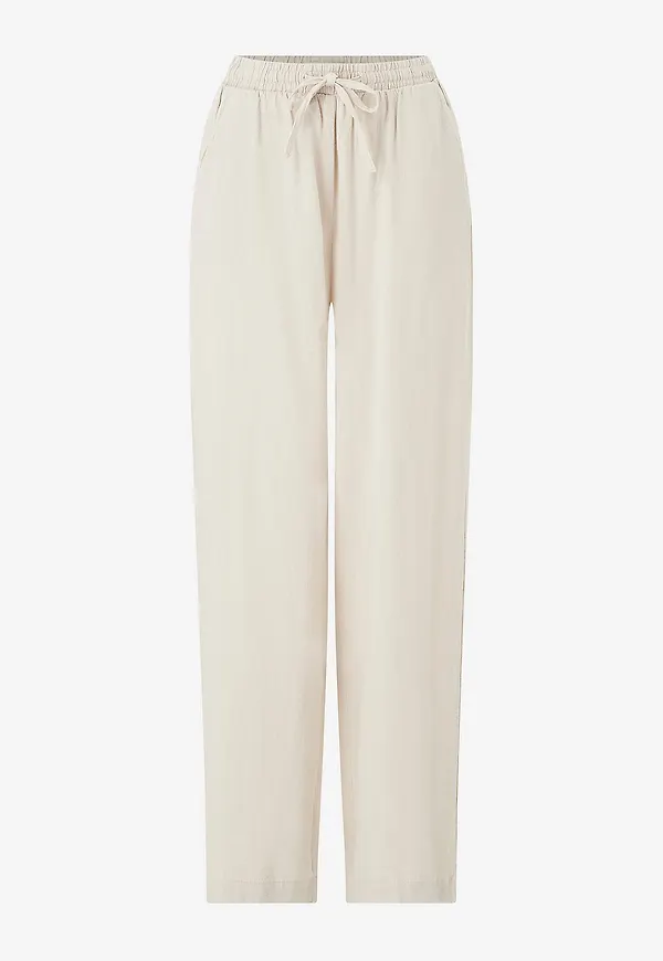 ICHI - Linnebyxor ihLinno PA FL - Beige
